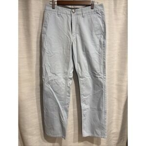 Bonobos Men's Chino Straight Pants Size 31/30 Light Blue Solid Casual Cotton EUC
